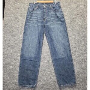 Levis 550 Jeans Mens 36x32 Blue Medium Wash Relaxed Fit Tapered Leg Denim